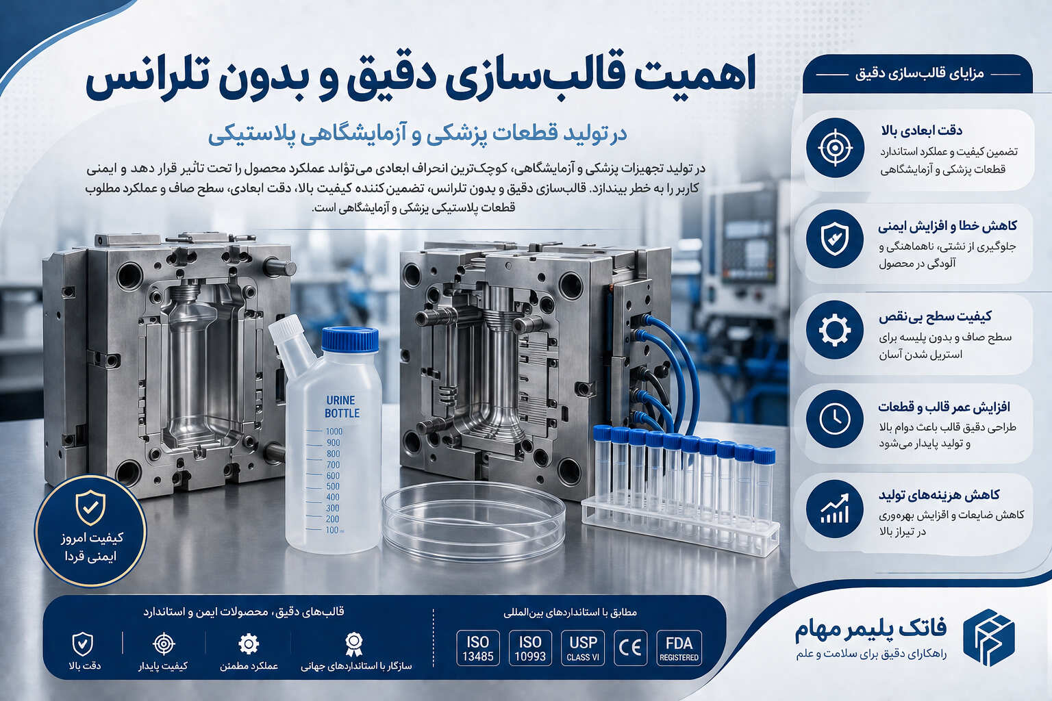 اهمیت قالب سازی دقیق و بدون تلرانس