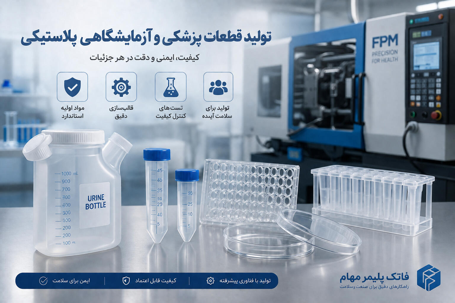 تولید ظروف پلاستیکی آزمایشگاهی فاک پلیمر